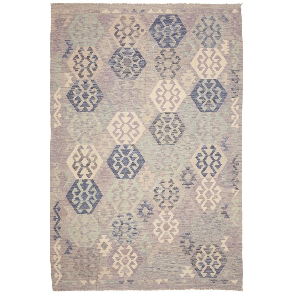 Tappeto Kilim Afghanistan azzurro 198x298