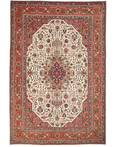 Tappeto Tabriz Persia marrone 203x302