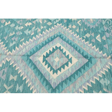 Tappeto Kilim Afghanistan azzurro beige 203x290