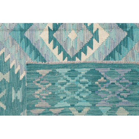 Tappeto Kilim Afghanistan azzurro beige 203x290