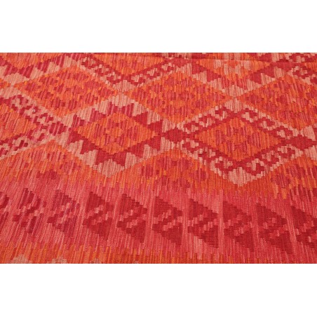 Tappeto Kilim Afghanistan rosso bianco 206x294