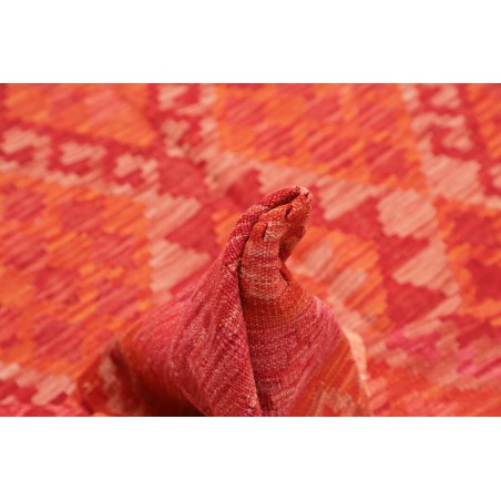 Tappeto Kilim Afghanistan rosso bianco 206x294