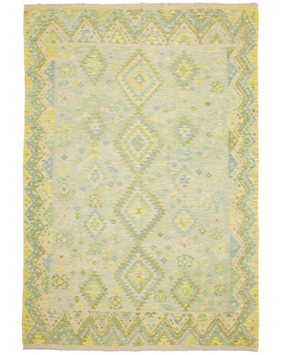 Tappeto Kilim Afghanistan marrone 200x297