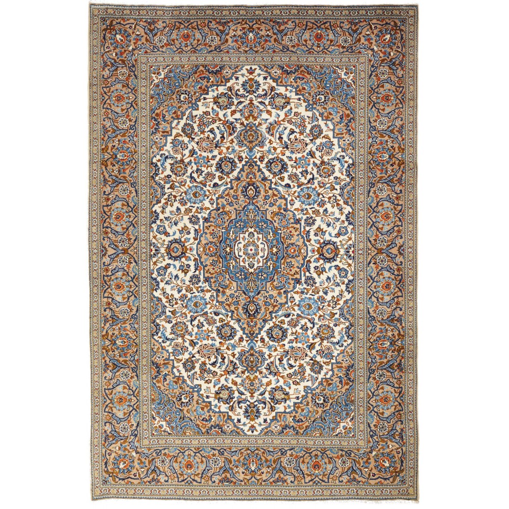 Tappeto Kashan Persia marrone 202x303 Tappeto Kashan Persia marrone 202x303