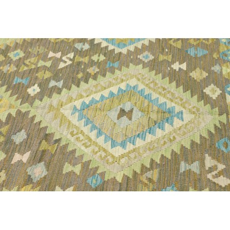 Tappeto Kilim Afghanistan marrone grigio 207x291