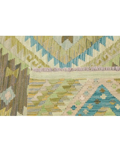 Tappeto Kilim Afghanistan marrone grigio 207x291