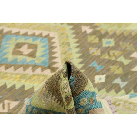 Tappeto Kilim Afghanistan marrone grigio 207x291