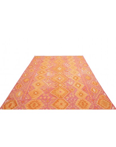 Tappeto Kilim Afghanistan arancione marrone 208x292