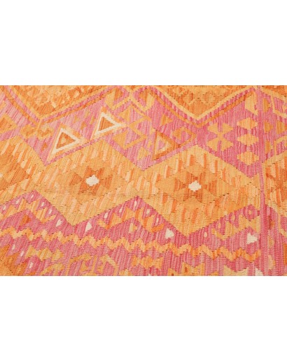 Tappeto Kilim Afghanistan arancione marrone 208x292