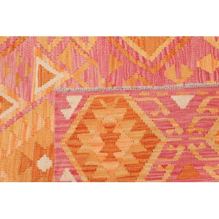 Tappeto Kilim Afghanistan arancione marrone 208x292