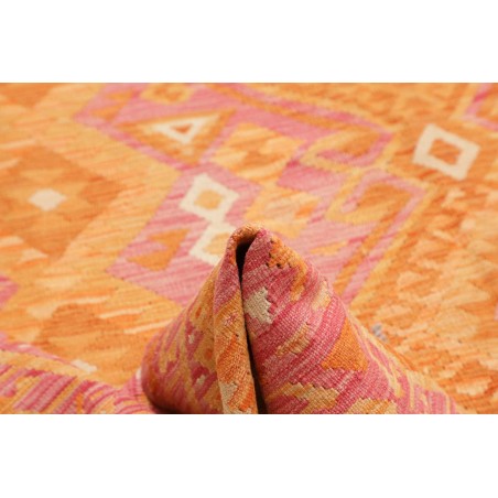 Tappeto Kilim Afghanistan arancione marrone 208x292