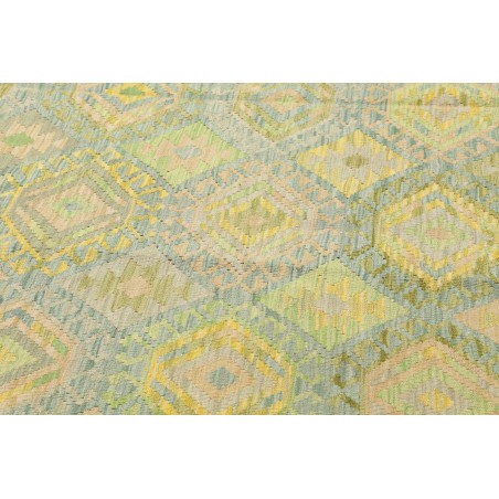 Tappeto Kilim Afghanistan marrone verde 203x298