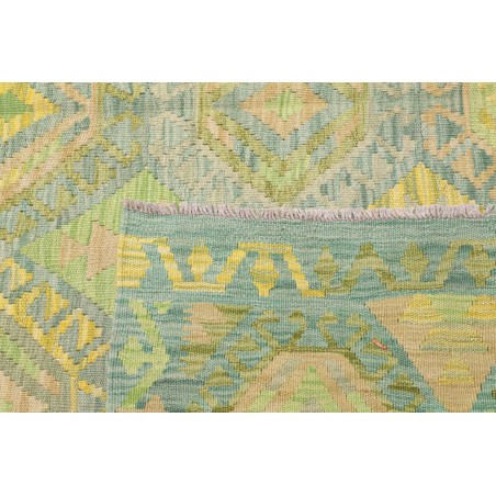 Tappeto Kilim Afghanistan marrone verde 203x298