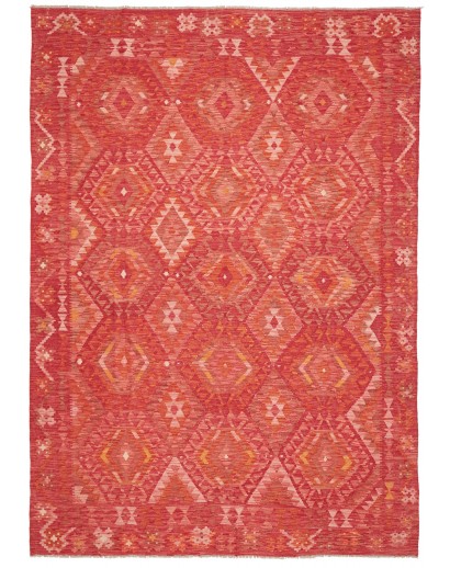 Tappeto Kilim Afghanistan rosso 207x291