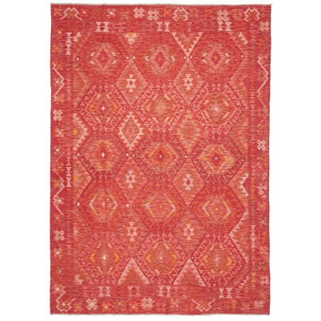 Tappeto Kilim Afghanistan rosso 207x291
