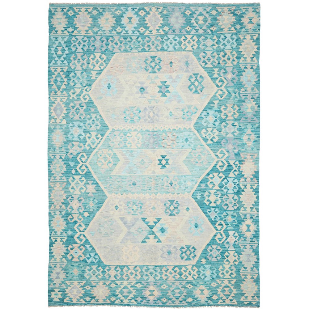 Tappeto Kilim Afghanistan bianco 206x300