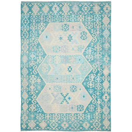 Tappeto Kilim Afghanistan bianco 206x300