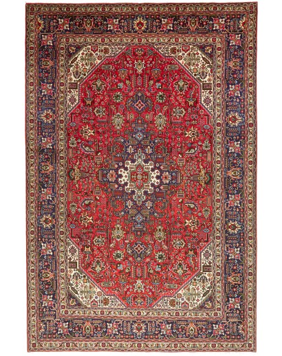 Tappeto Tabriz Persia marrone giallo 205x305