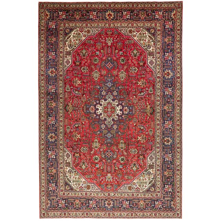 Tappeto Tabriz Persia marrone giallo 205x305