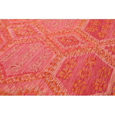 Tappeto Kilim Afghanistan rosso arancione 208x307