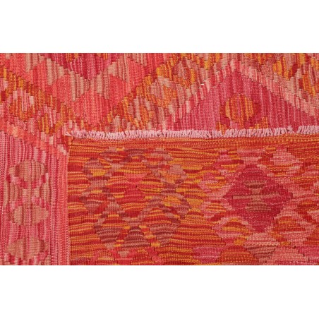 Tappeto Kilim Afghanistan rosso arancione 208x307