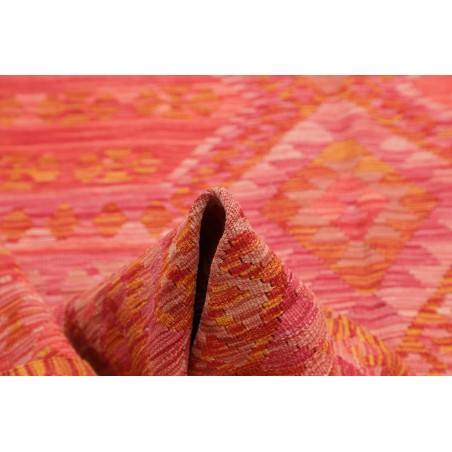 Tappeto Kilim Afghanistan rosso arancione 208x307