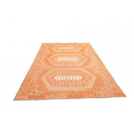 Tappeto Kilim Afghanistan arancione beige 206x299
