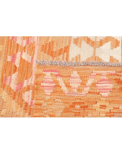 Tappeto Kilim Afghanistan arancione beige 206x299