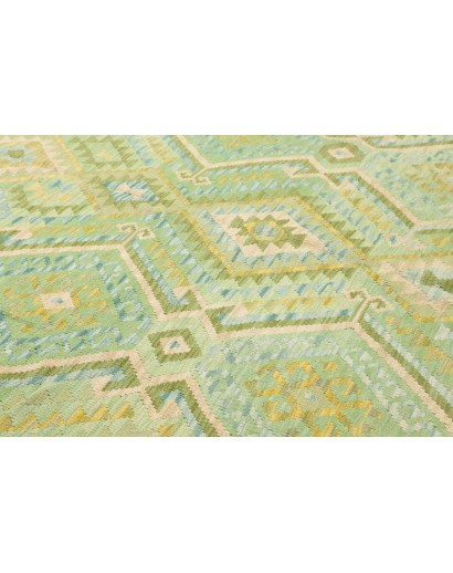 Tappeto Kilim Afghanistan marrone verde 212x295