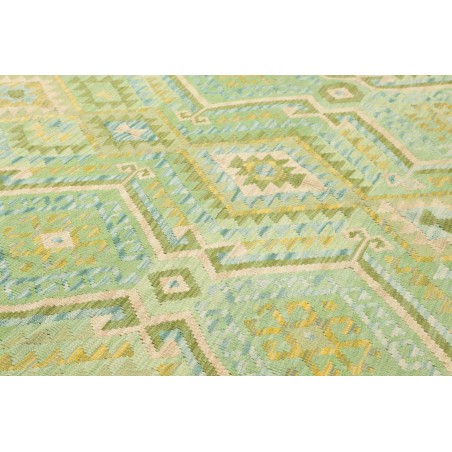Tappeto Kilim Afghanistan marrone verde 212x295