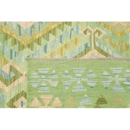 Tappeto Kilim Afghanistan marrone verde 212x295