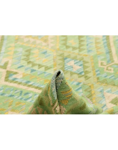 Tappeto Kilim Afghanistan marrone verde 212x295