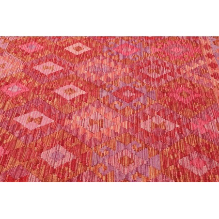 Tappeto Kilim Afghanistan rosso marrone 206x299