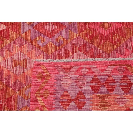 Tappeto Kilim Afghanistan rosso marrone 206x299