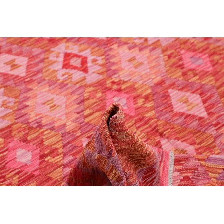 Tappeto Kilim Afghanistan rosso marrone 206x299