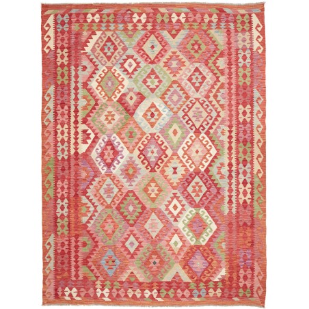Tappeto Kilim Afghanistan marrone rosso 223x300