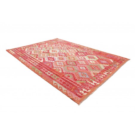 Tappeto Kilim Afghanistan marrone rosso 223x300