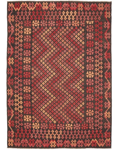 Tappeto Kilim Afghanistan grigio marrone 207x290