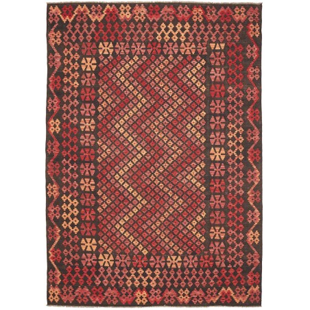 Tappeto Kilim Afghanistan grigio marrone 207x290