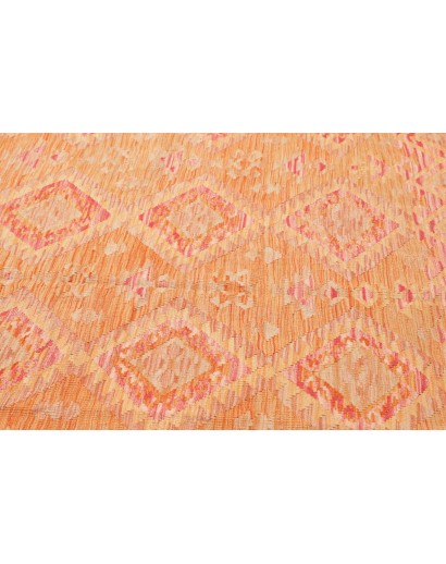 Tappeto Kilim Afghanistan arancione rosso 202x300