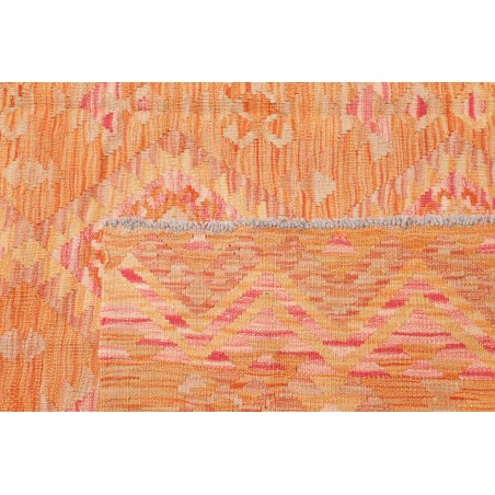Tappeto Kilim Afghanistan arancione rosso 202x300