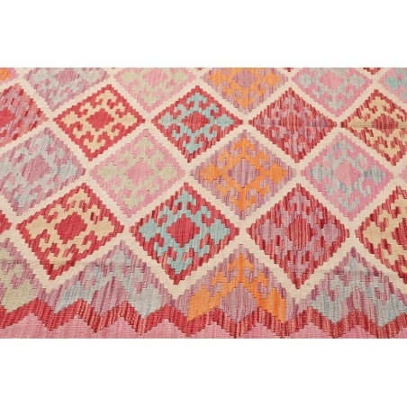 Tappeto Kilim Afghanistan marrone bianco 208x292