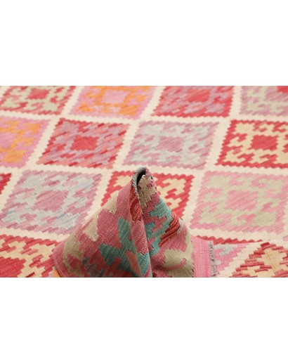 Tappeto Kilim Afghanistan marrone bianco 208x292