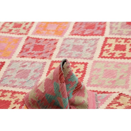 Tappeto Kilim Afghanistan marrone bianco 208x292