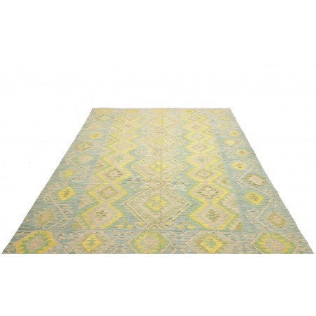 Tappeto Kilim Afghanistan marrone giallo 200x290