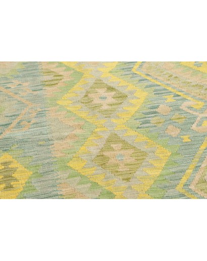 Tappeto Kilim Afghanistan marrone giallo 200x290