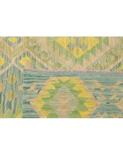 Tappeto Kilim Afghanistan marrone giallo 200x290