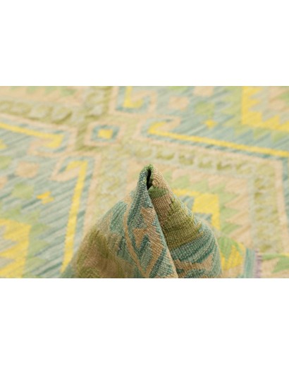 Tappeto Kilim Afghanistan marrone giallo 200x290