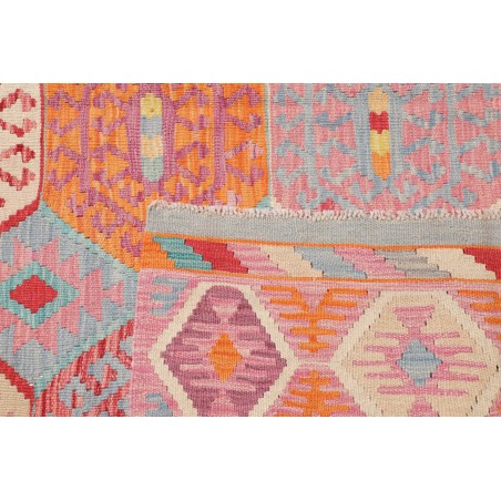 Tappeto Kilim Afghanistan beige rosso 206x287