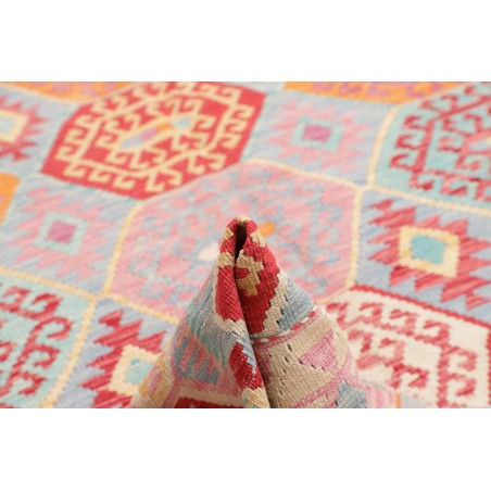 Tappeto Kilim Afghanistan beige rosso 206x287